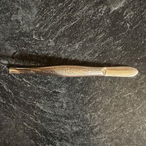 Vintage Revlon Deluxe Tweezer 3" Flat Tip Rare Stripes